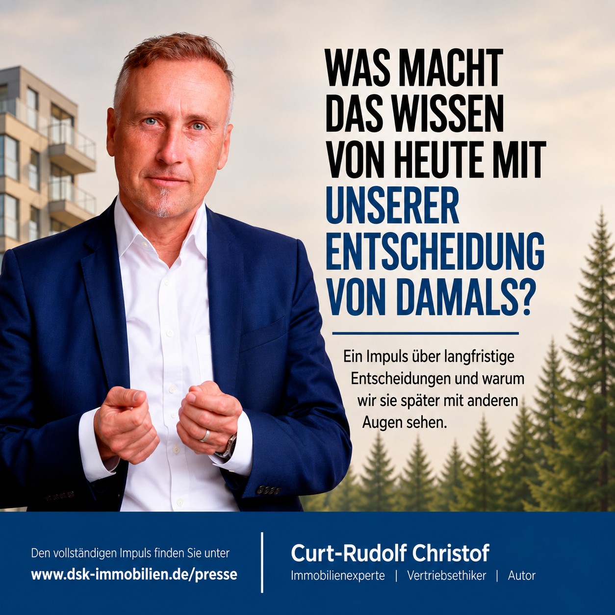 Pressemitteilung 26 07 28 Impuls Immobilie muss zum Menschen passen